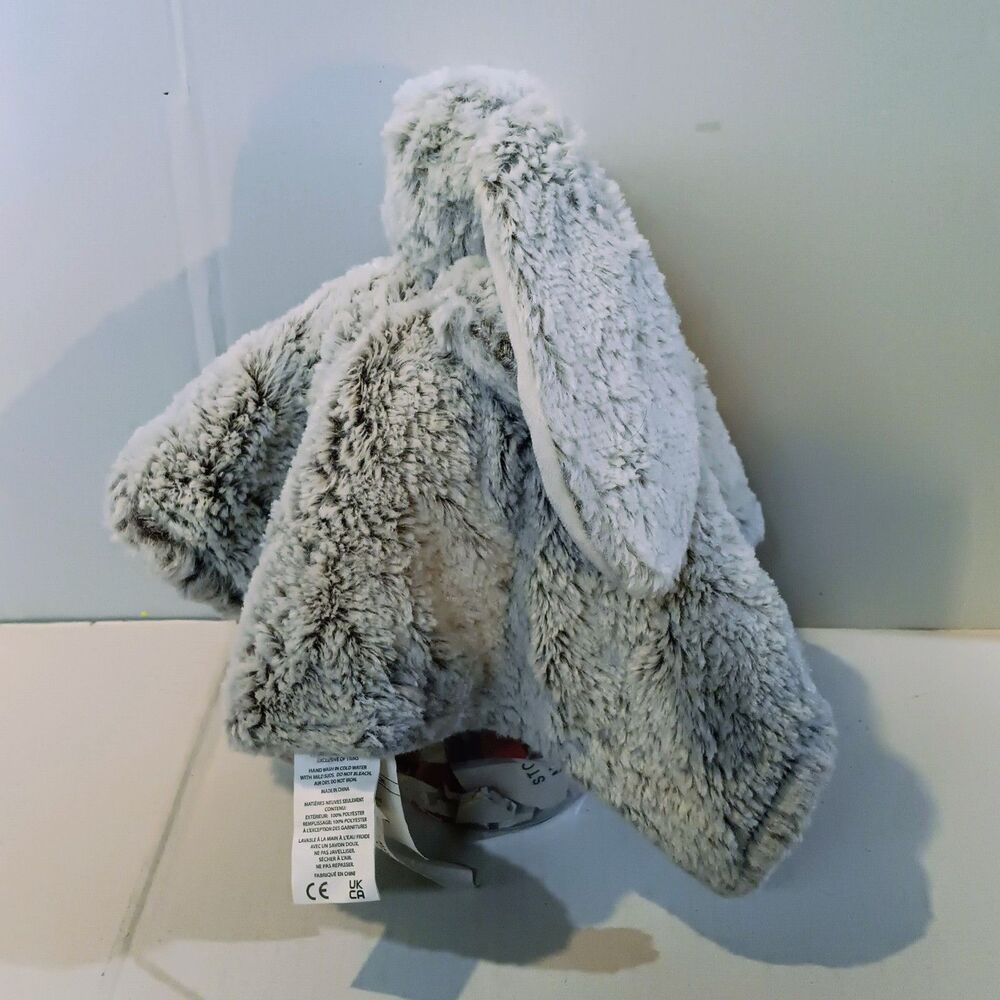 Blankets & Beyond Frosted Gray Bunny Security Blanket-Lovey-2023-14"x14"-Unisex - Picture 4 of 9